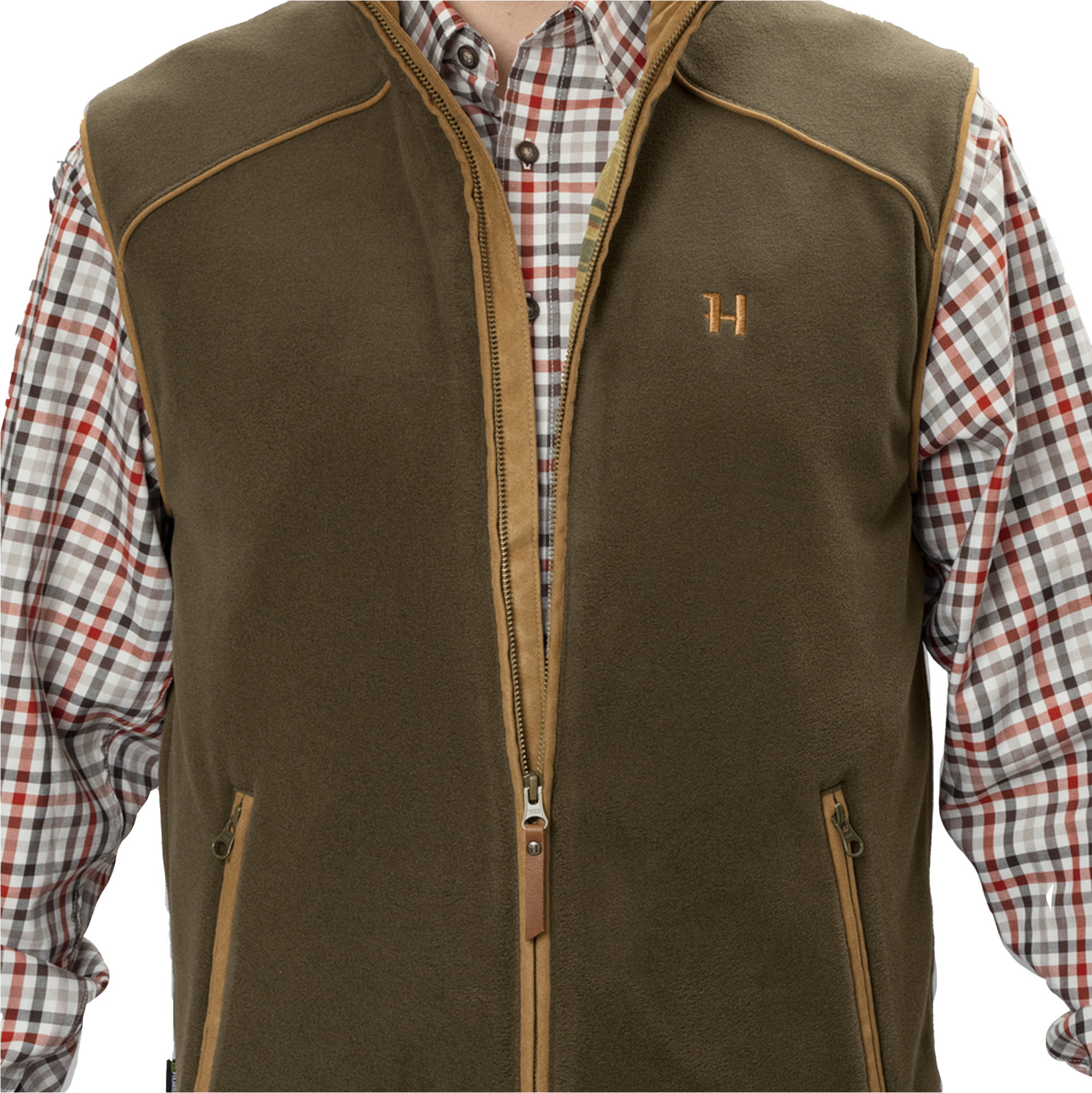 2026 Harkila Mens Sandhem 200 Waistcoat 1201153 - Willow Green